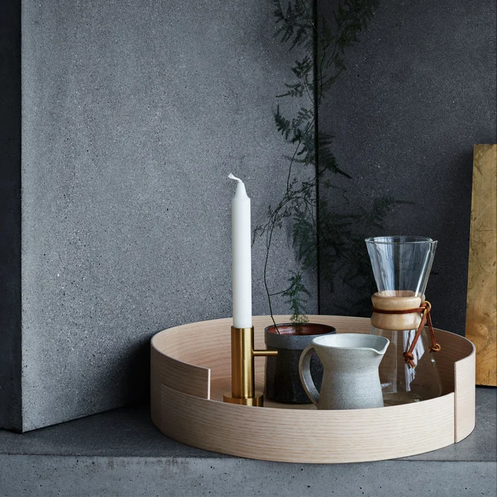Candlestick Single and Stack Tray by Fritz Hansen