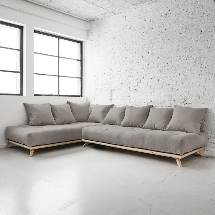 Senza Sofa Karup Design in natural pine / granite grey