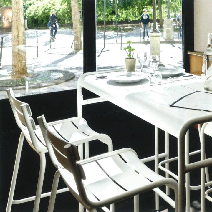 Luxembourg Bar Stools and Table from Fermob