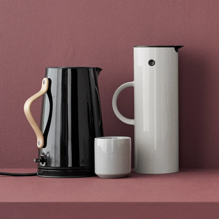 Core thermo mug, Emma kettle and EM 77 vacuum jug from Stelton