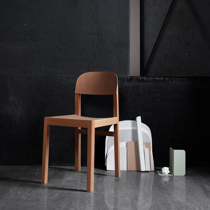 The Workshop Chair by Muuto in A Dark Room