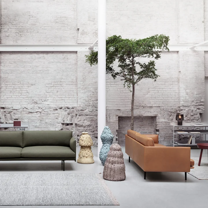 Outline Sofa from Muuto in leather