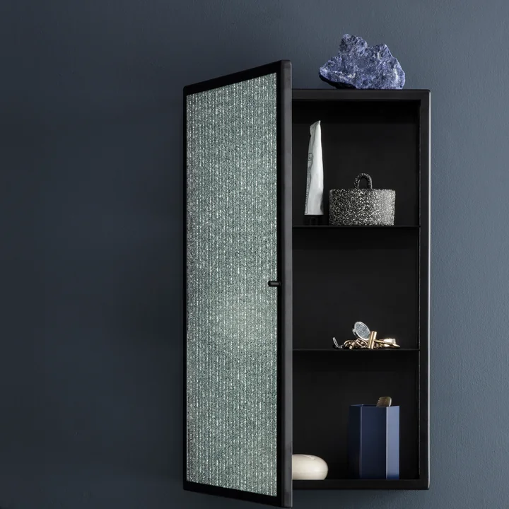 Buckle storage container and Haze wall cabinet from Ferm Living