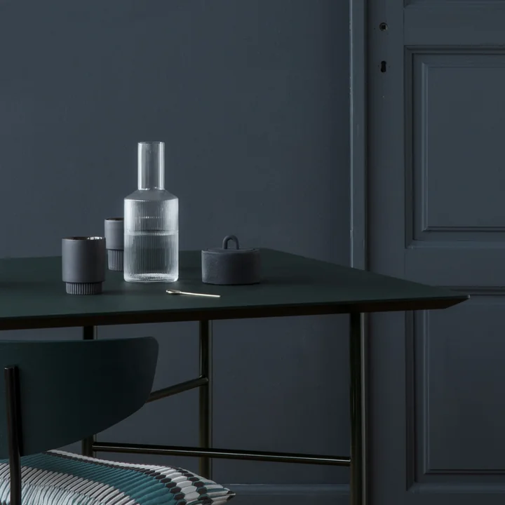 Buckle storage container and Ripple carafe