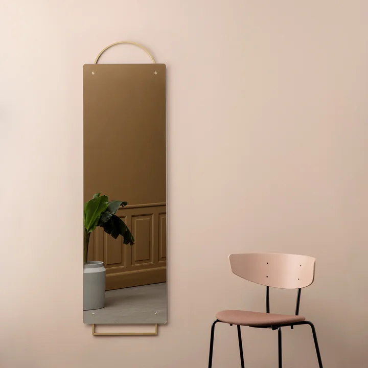 Adorn brass mirror by Ferm Living