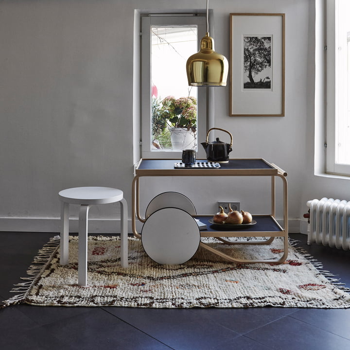 Artek - Trolley 901 with stool 60