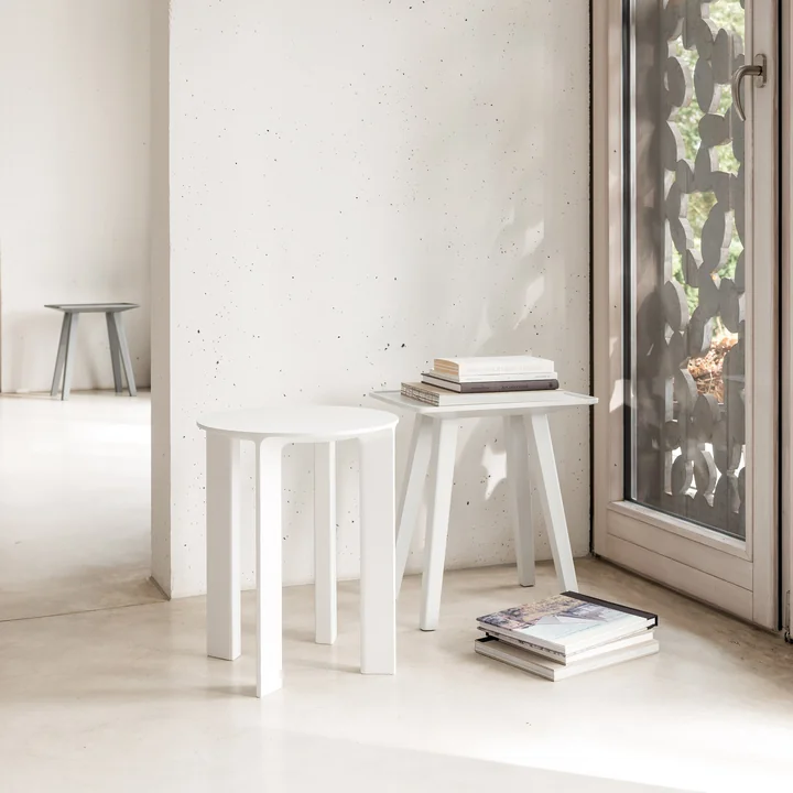 Hans Stool & Side Table by Schönbuch