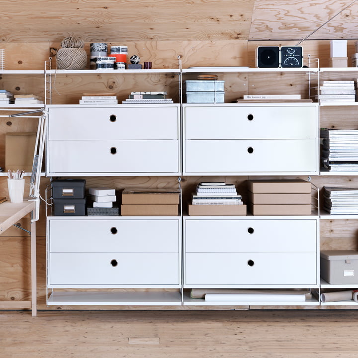 Cabinet module with drawers 78 x 30 cm from String