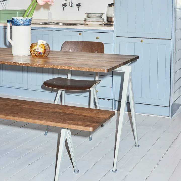 Pyramid desk and bench from HAY with Result Chair