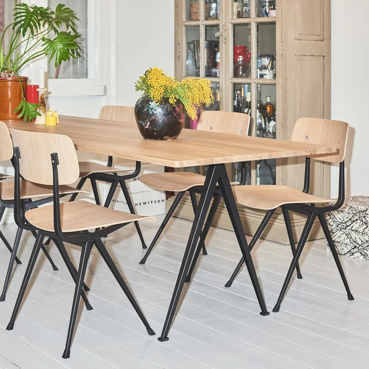 Pyramid table from HAY with Result Chairs