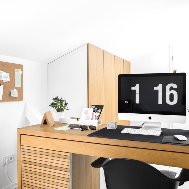 Home Office with Book Hook and Pin Board