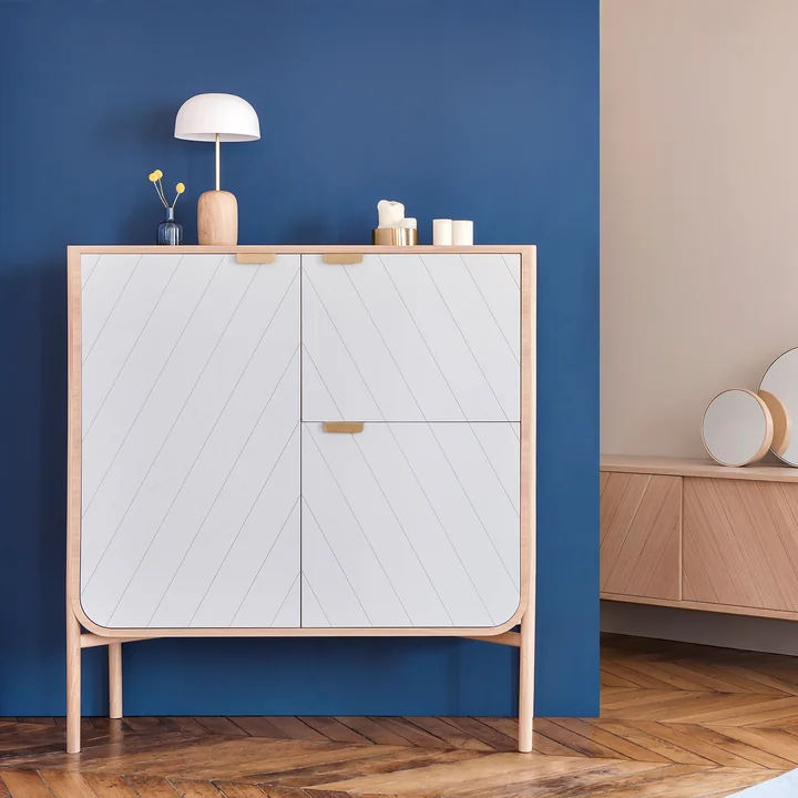 Marius Chest of drawers from Hartô in light gray (RAL 7035)