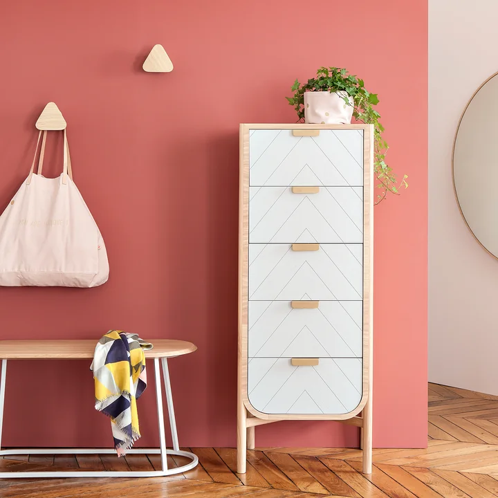 Marius Drawer chest H 140 cm from Hartô