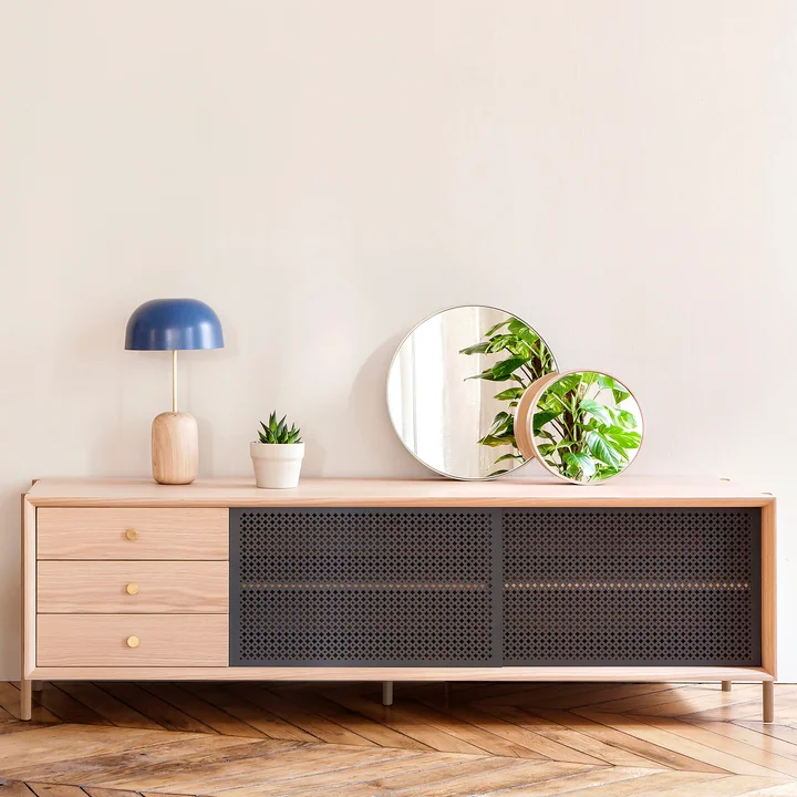 Gabin Sideboard with drawers 162 cm from Hartô in oak / anthracite gray (RAL 7016)