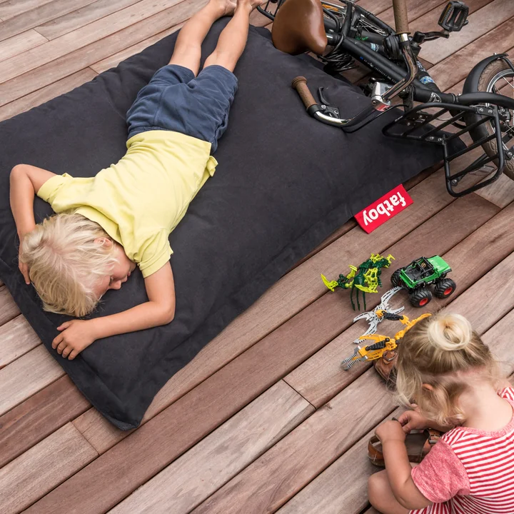 Junior beanbag Stonewashed in Black by Fatboy