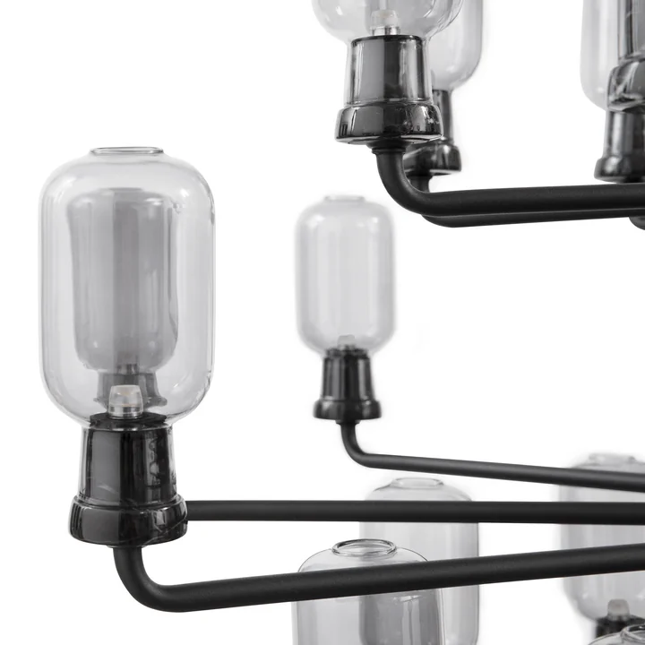 Amp chandelier from Normann Copenhagen in Smoke / Black
