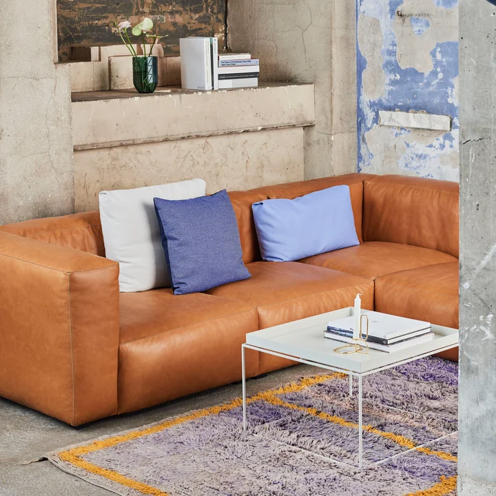 HAY - Mags Soft Sofa in Leather 0250 Cognac