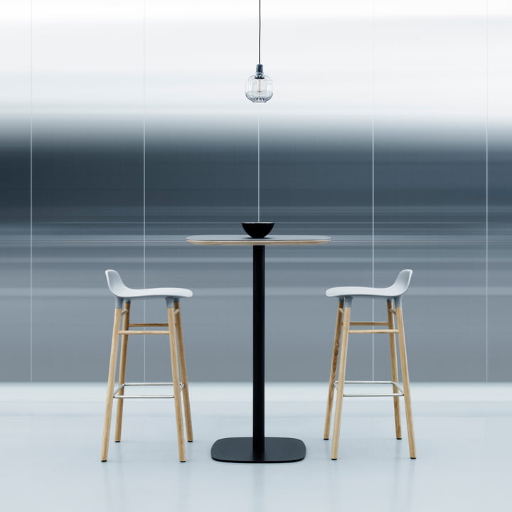 Form bar stool with bar table by Normann Copenhagen