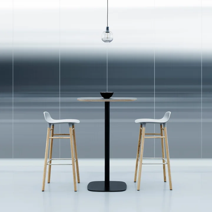 Form bar stool with bar table by Normann Copenhagen