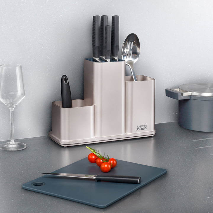 CounterStore Kitchen Worktop Organiser with Chopping Board by Joseph Joseph