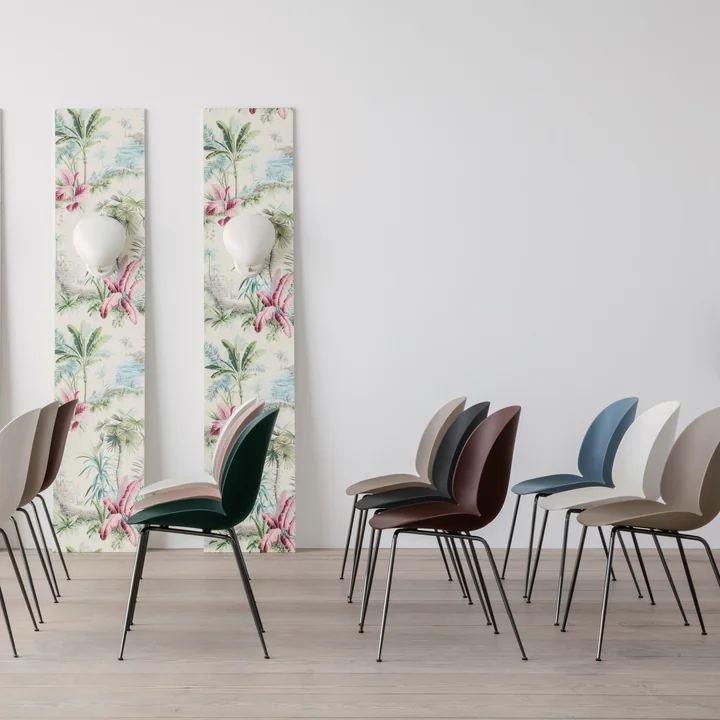 Beetle Dining Chair Conic Base from Gubi in different versions