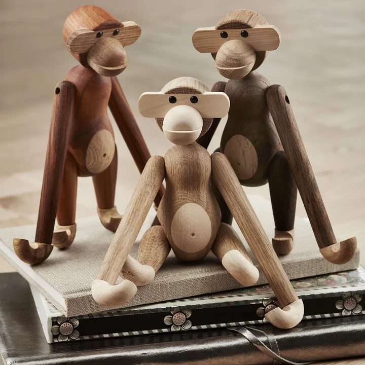 Wooden monkey by Kay Bojesen