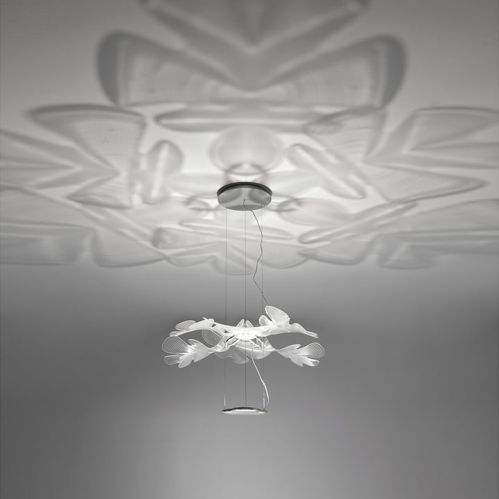 Chlorophilia Sospensione LED pendant lamp by Artemide in aluminum gray