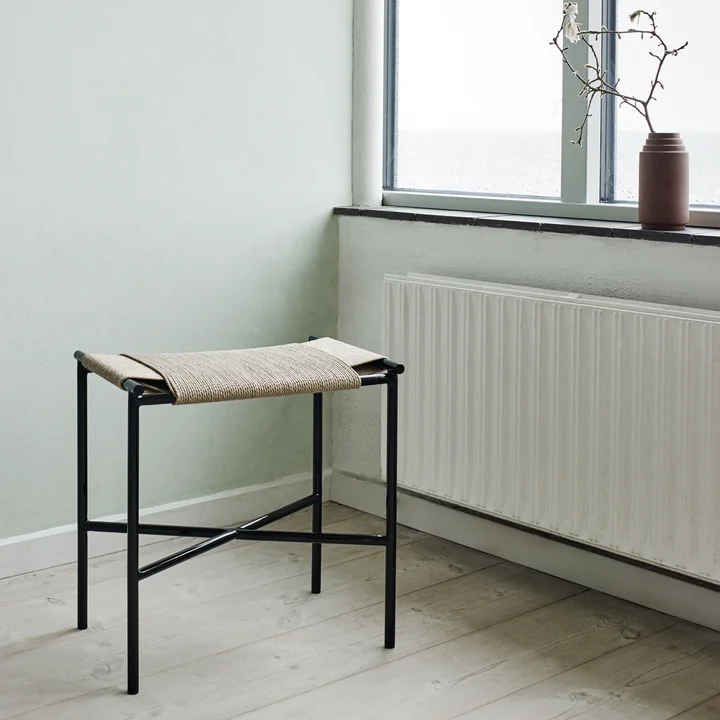 Vent Stool from Skagerak in black / nature