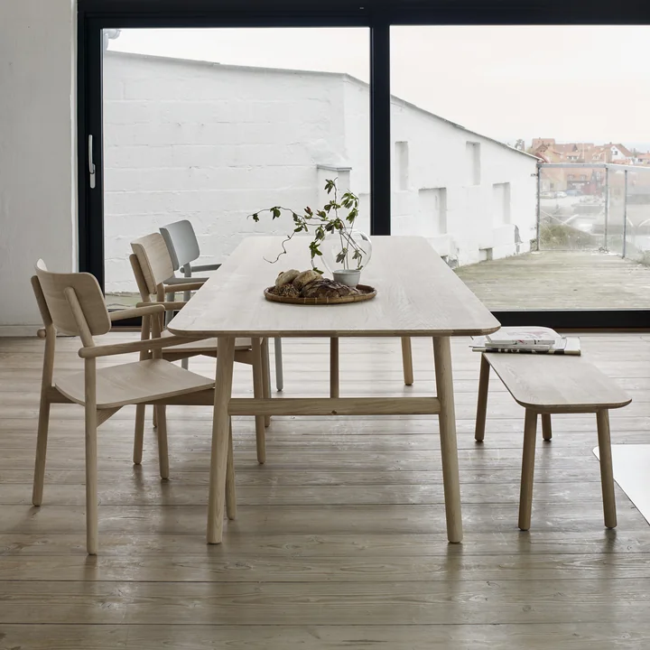 The Skagerak - Hven bench with matching table and chairs