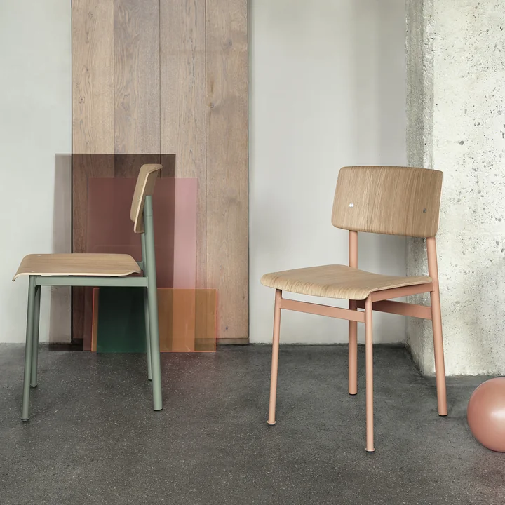 Loft Chair by Muuto in Dusty Green and Dusty Rose
