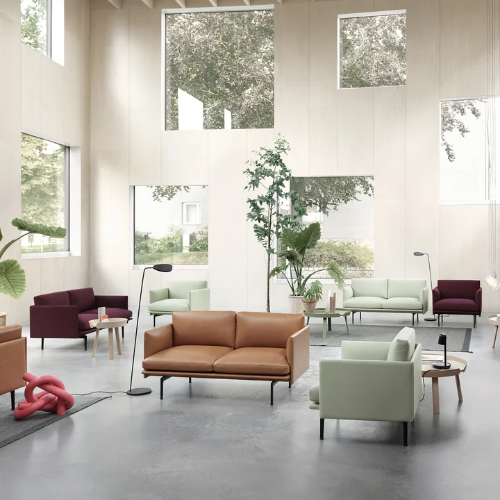 Outline Studio Armchair and sofa from Muuto