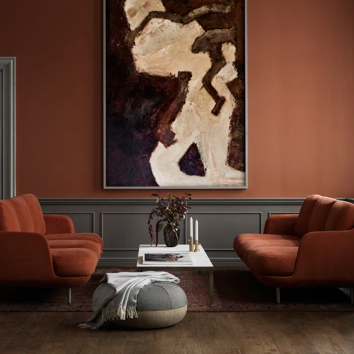 The Fritz Hansen - Pouf by Cecilie Manz Next to the Coffee Table