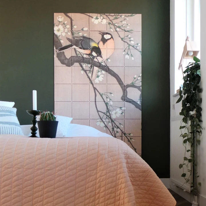 Tits on a Cherry Branch (Koson) by IXXI | Connox