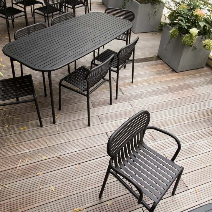 The Week-End series from Petite Friture is stackable and practical