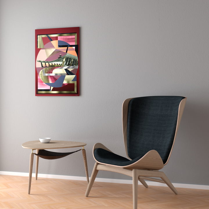 Hang Out Coffee table and Reader armchair from Umage