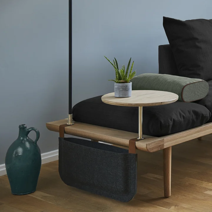 Umage - Side Magazine Pouch for Lounge Around Sofa, anthracite grey