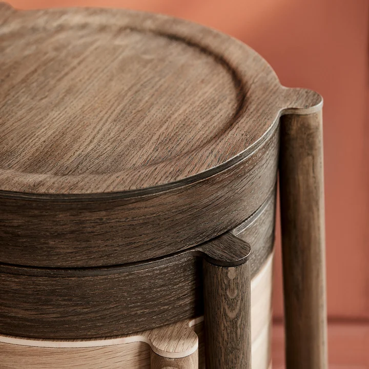 The Northern - Pal stacking stool smoked oak