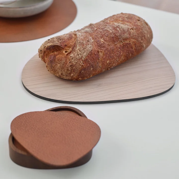 Cut&Sserve Chopping Board and Glass Coasters by Lind DNA