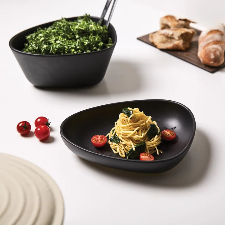 Curve Stoneware Bowls and plates from Lind DNA