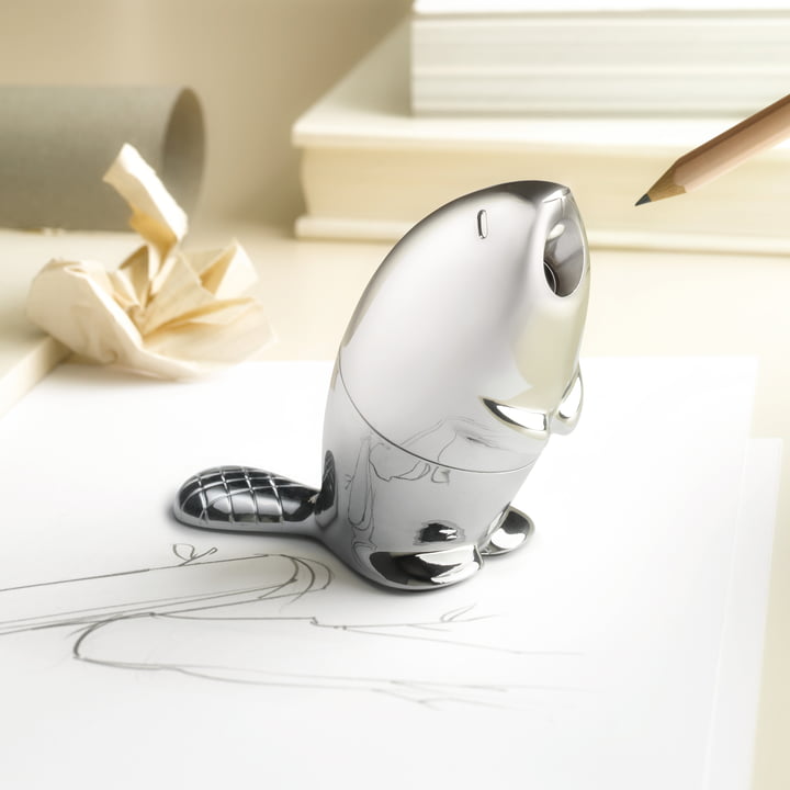 The Alessi - Castor - Pencil Sharpener on the Desk