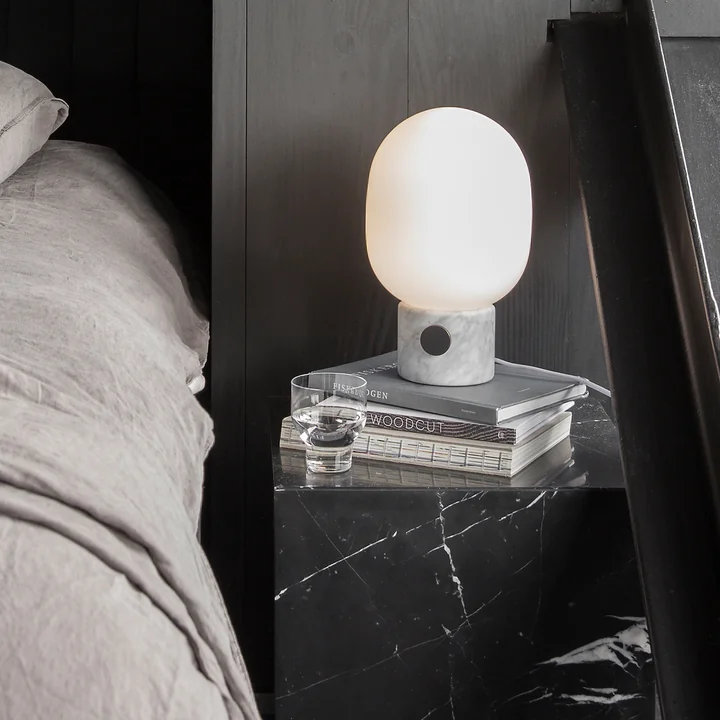 The Audo - JWDA Table Lamp, Marble on the Bedside Table