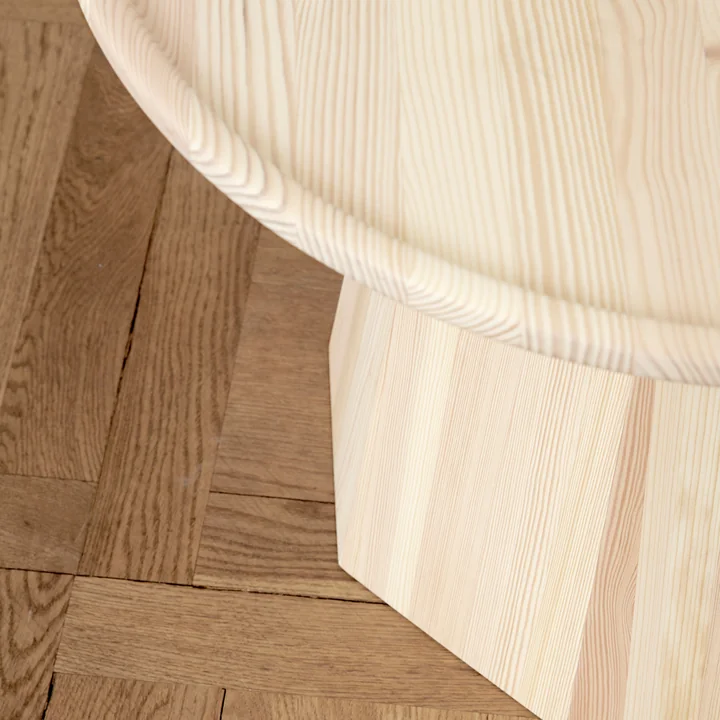 Pine Side Table, Dark Grey by Normann Copenhagen