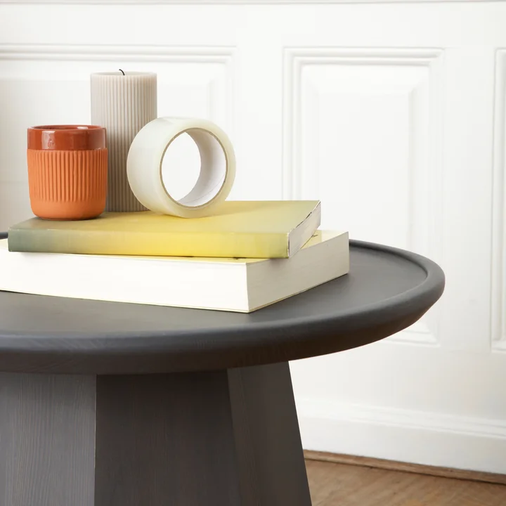 Lifestyle product image of the Pine Side Table, Dark Grey