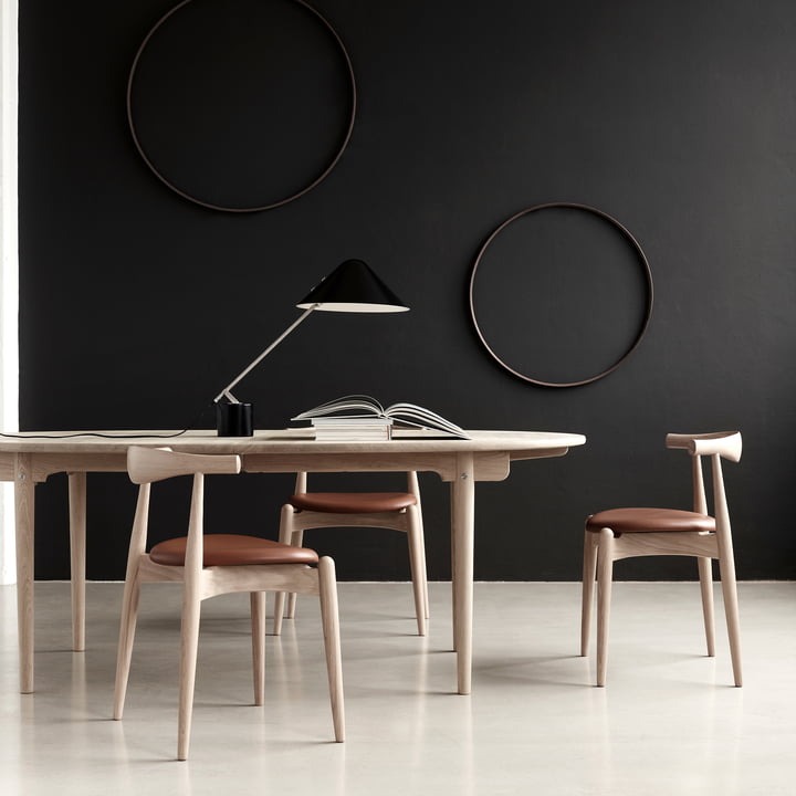 The Carl Hansen - CH20 Elbow Chair with CH337 Table