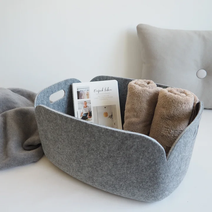 Design your guest room with the Restore storage basket