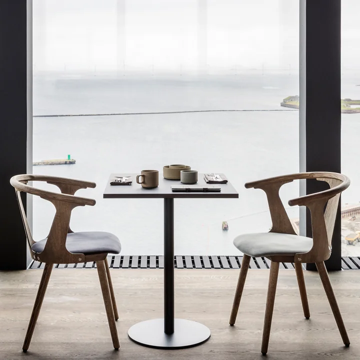 Nærvær bistro table and In Between Chair SK2 from & Tradition