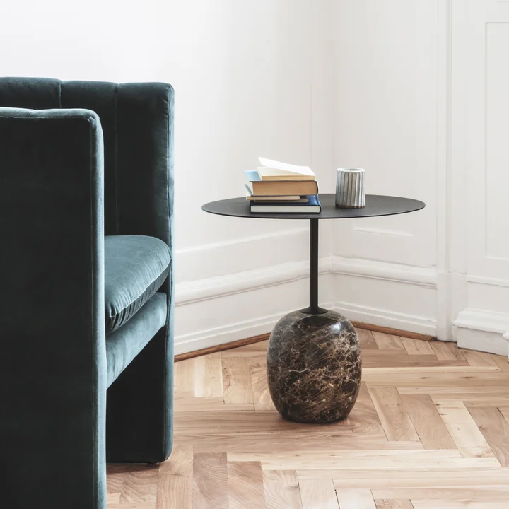 Lato Side table and loafer armchair from & Tradition