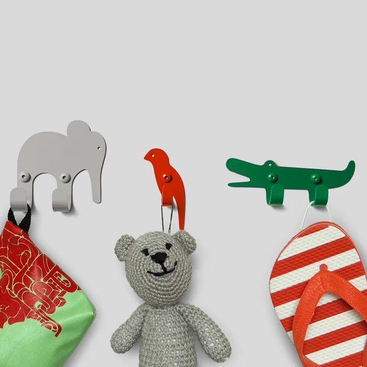 The vonbox - Wall Hooks Zoo, Jungle (set of 3)