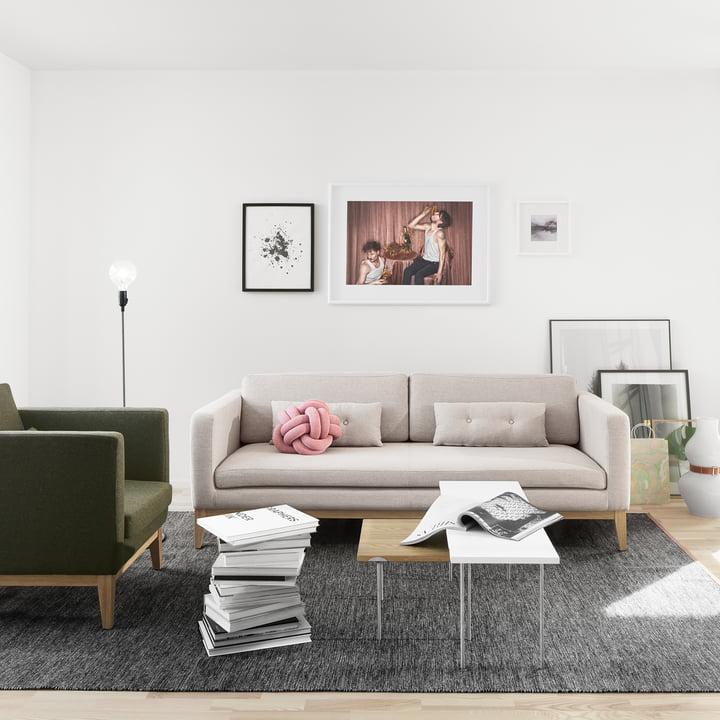 The Björk Carpet from Design House Stockholm in the modern living room