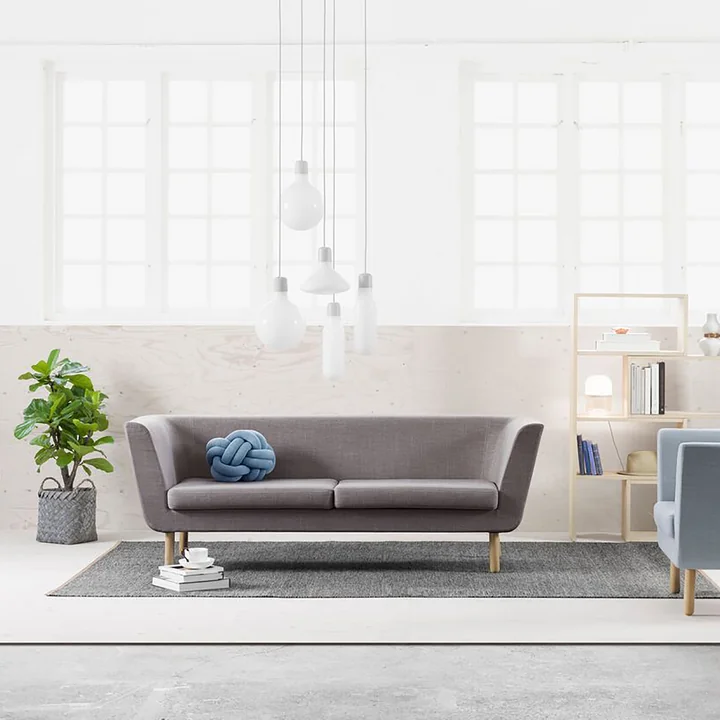 The Björk carpet from Design House Stockholm in the Scandi living room